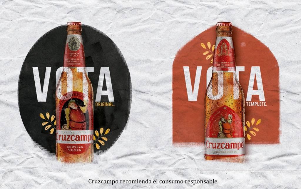 cruzcampo vota templete original