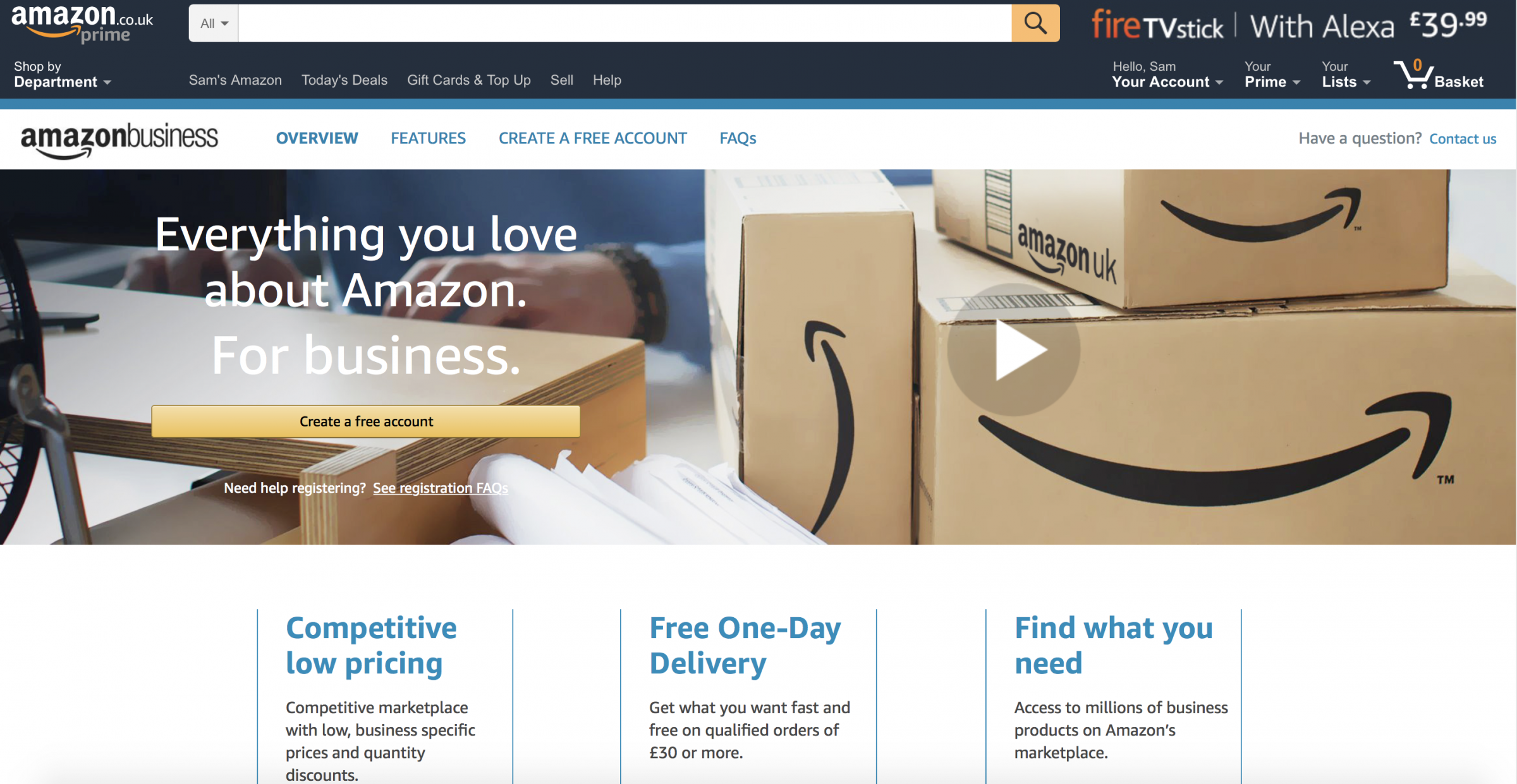 amazon business UK