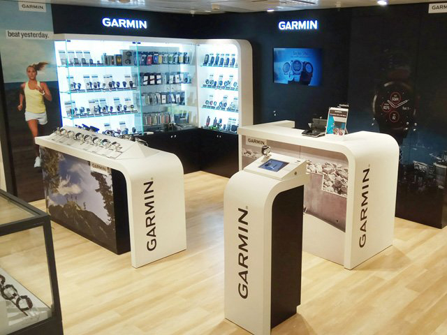 Imagen del corner de la nueva tienda de Garmin en el Corte Inglés de Pozuelo (Madrid).