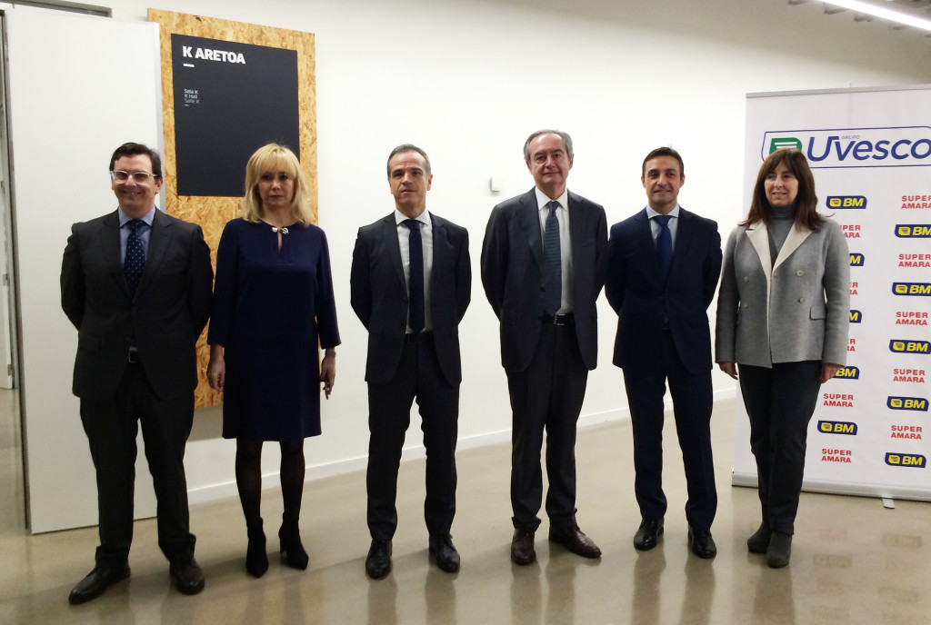 El equipo directivo de Uvesco en la presentación de resultados y proyectos del Grupo