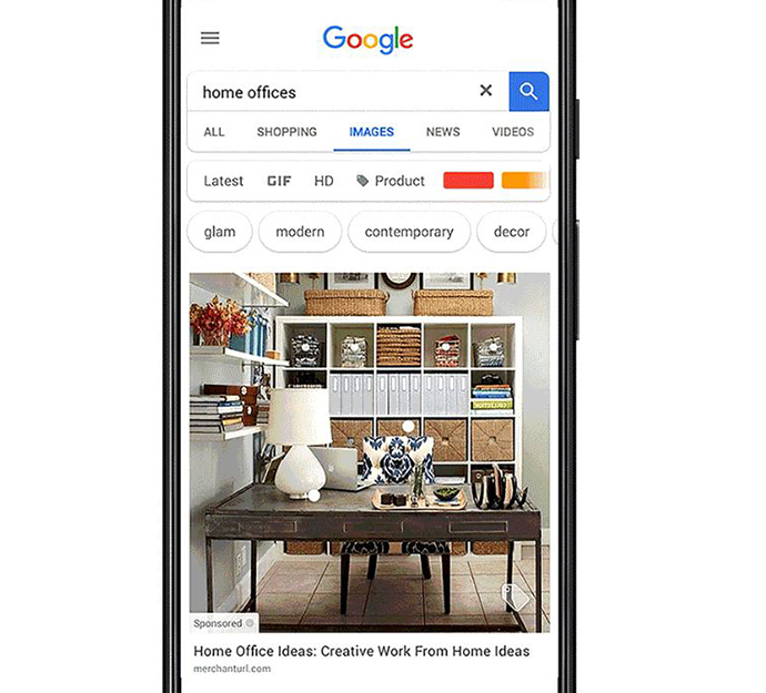 Google presenta Shopping ads, un nuevo formato publicitario para venta directa desde en anuncios patrocinados localizados en los resultados de imágenes del buscador.