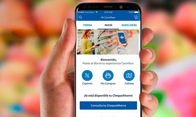 La app de Carrefour lidera la categoría de apps transaccionales más empleadas en alimentación
