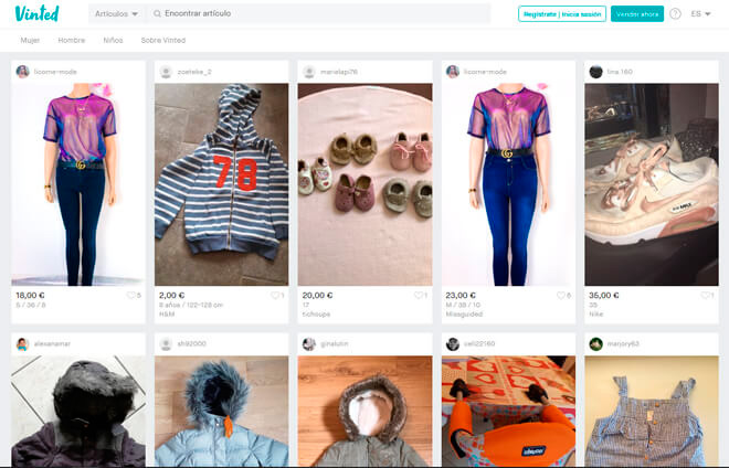 Entre las apps de moda más utilizadas se encuentra Vinted