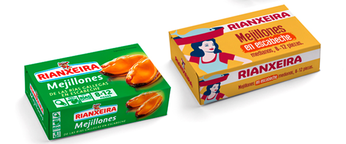 El antes y el después de este packaging de Rianxeira