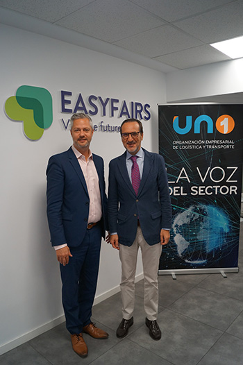 Matt Benyon, CEO de Easyfairs UK & Global, y Francisco Aranda, presidente de UNO