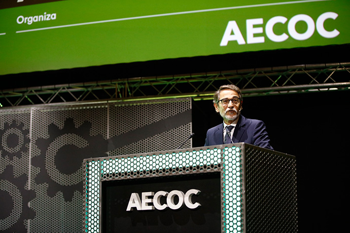 Alejandro Sánchez, director de cadena de suministro de AECOC, durante el noveno Congreso AECOC Supply Chain