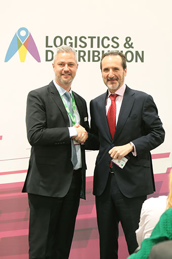 Matt Benyon, CEO de Easyfairs UK & Global y Francisco Aranda, Presidente de UNO Logística