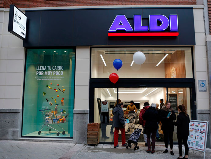 La nueva tienda de Aldi en el barrio de Salamanca. 