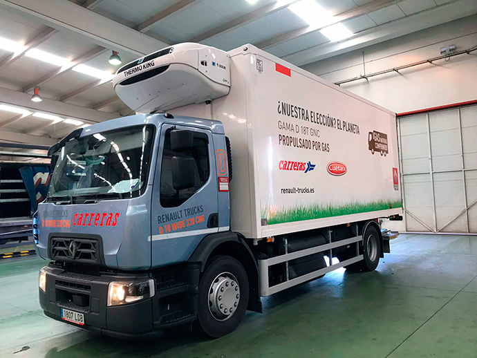 Carreras y Cuétara probarán el uso de vehículos a gas natural en el transporte de última milla