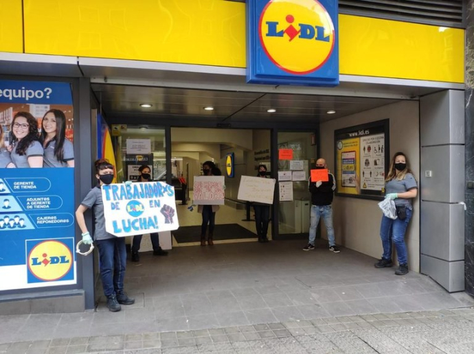 CCOO y UGT convocan el 4 de junio huelga en Lidl