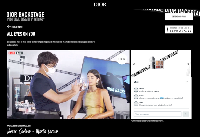 El evento organizado por Dior y Wildbytes ha servido para probar los festivales virtuales para Retail