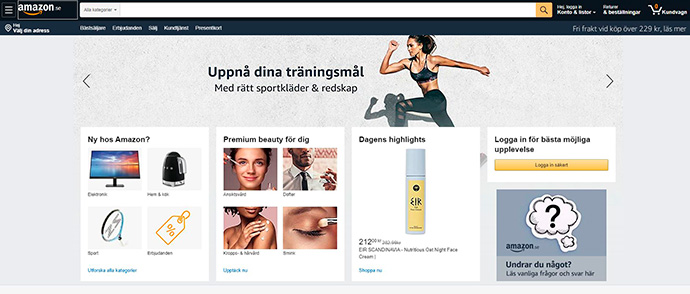 Amazon lanza su marketplace en Suecia