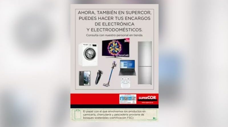 Supercor venderá electrónica y electrodomésticos de El Corte Inglés