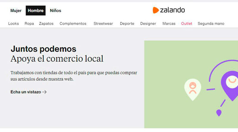 Zalando lanza una web específica para Connected Retail