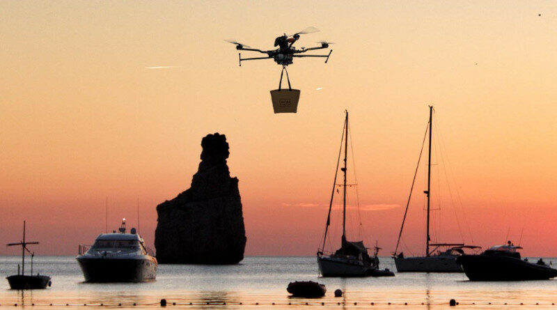 Drone to Yatch, la empresa española que lleva el delivery al mar con drones