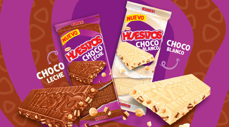 Huesitos suma nuevo formato. Lanza sus primeras tabletas de chocolate