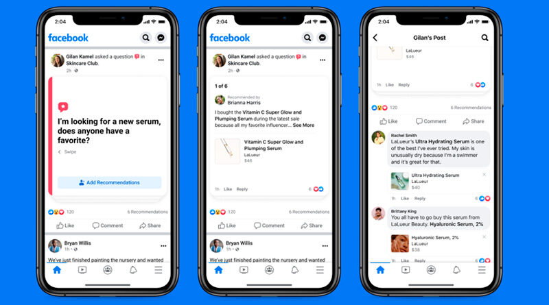 Los grupos de Facebook se suman al social commerce