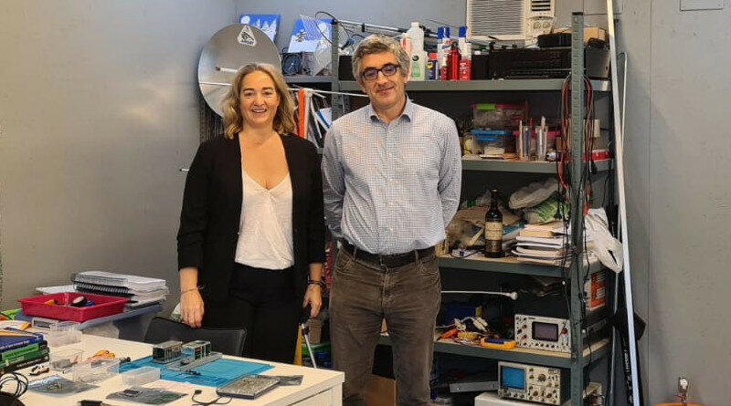 Cristina Martín, CEO de Usyncro y Pablo Durbán, socio de Hydra Space
