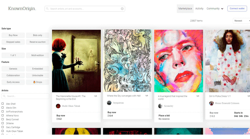 eBay compra el marketplace de NFTs KnownOrigin