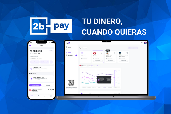 2bpay, fintech de pagos para creadores de contenido digital, ya en España