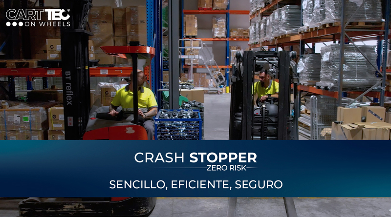 Crash Stopper, un sistema de seguridad activa anticolisión capaz de detectar, con absoluta precisión, la ubicación de máquinas y personas dentro del almacén