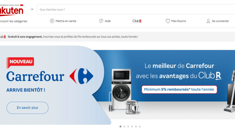 Carrefour abre tienda en la plataforma francesa de Rakuten y se integra en su programa de fidelización