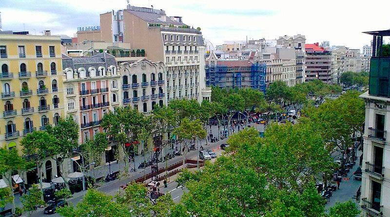 Passeig de Gràcia, principal eje comercial de Barcelona en el primer semestre