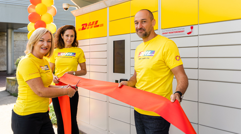 DHL uruchamia swój punkt dostępowy na 100 000 przesyłek w Warszawie (Polska).