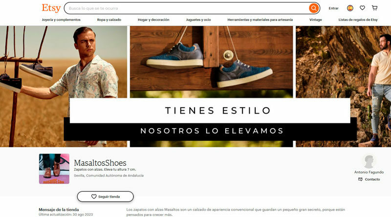 Masaltos.com entra en Estados Unidos a través de Etsy