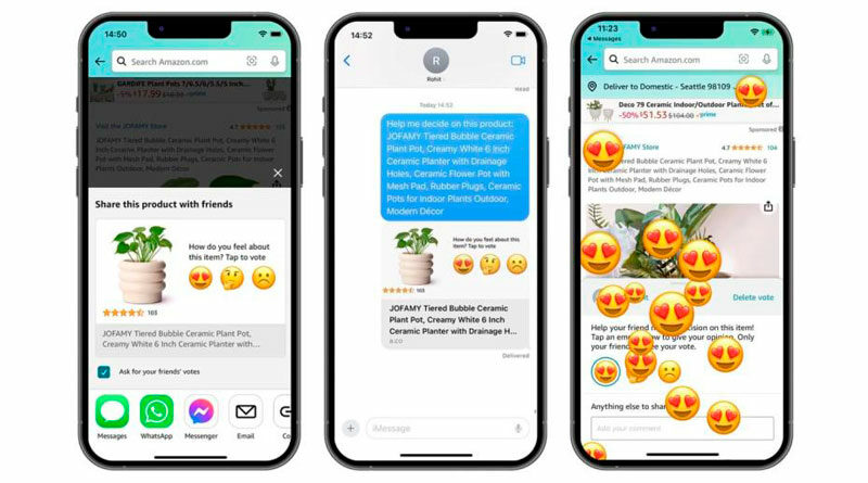 Amazon añade una nueva función en su app para la compra colaborativa