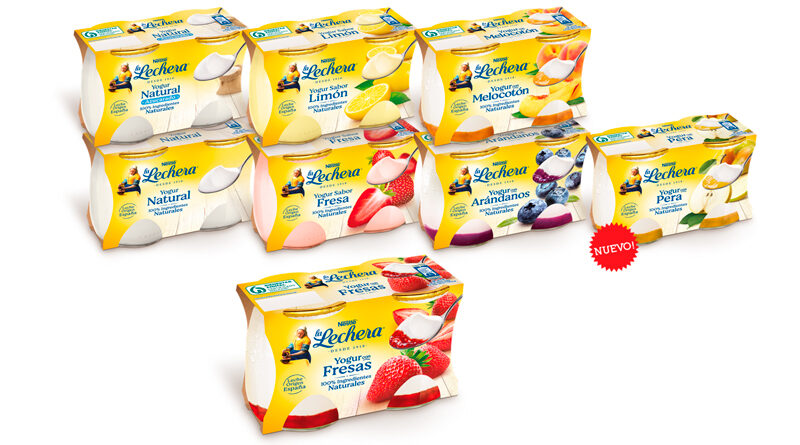 La Lechera relanza su gama completa de yogures de vidrio
