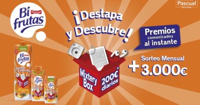 En la nueva campaña de Bifrutas, “Mixtery Box”, el consumidor se puede llevar cada día una caja valorada en 200 euros