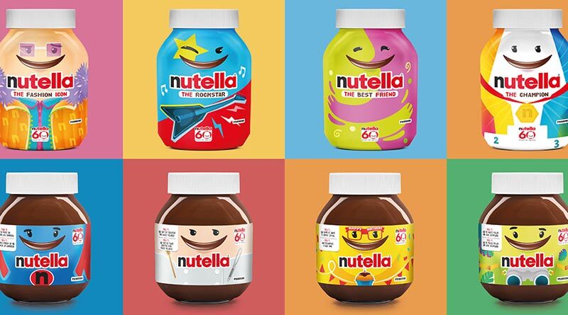 Nutella cumple 60 años y lanza 18 tarros de diseños exclusivos