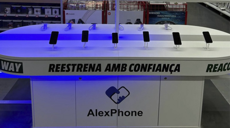 El proyecto se ha implementado en la tienda MediaMarkt La Maquinista (Barcelona), elegida por su elevada afluencia de público y su proximidad a la sede de AlexPhone en Badalona