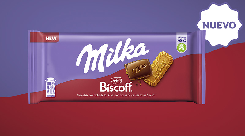 Milka y Lotus Biscoff lanzan una nueva tableta de chocolate