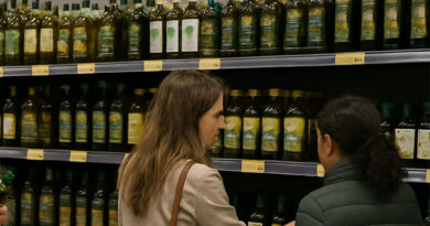 Productos como el aceite de oliva, que sigue siendo un caso particular, se abarata un -47 % interanual