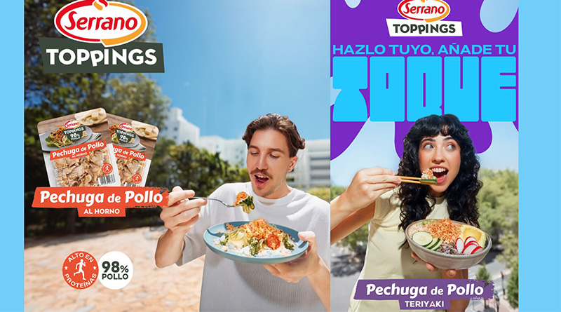 Cárnicas Serrano presenta la variedad de sus «toppings» en su campaña