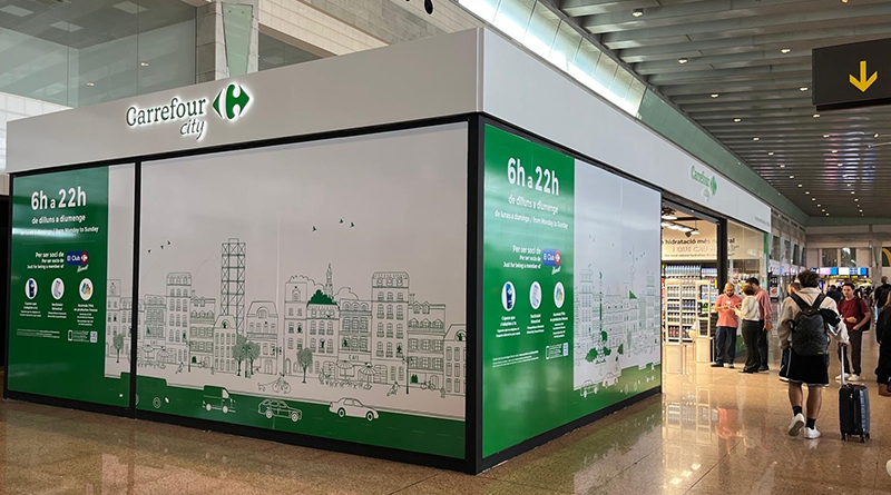 La nueva tienda Carrefour City del aeropuerto está pensada para viajeros, acompañantes y profesionales del recinto