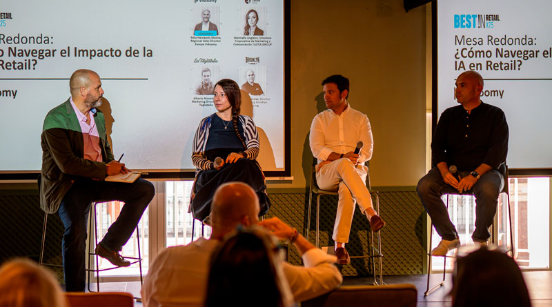 (De izq. a der.) Félix Hernando (Vidoomy), Marinella Anglano (Tastia Group), Alberto Monedero (La Tagliatella) y Adolfo Fernández (Brooklyn Fitboxing)