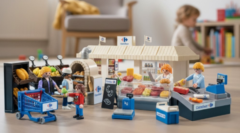 Cada set ha sido diseñado para capturar la esencia de los espacios más característicos del hipermercado