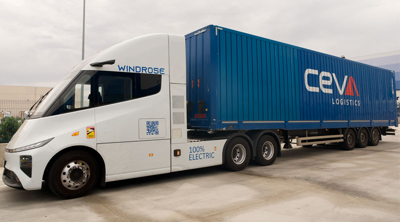 Un camión eléctrico completa con éxito una ruta entre Algeciras y Madrid