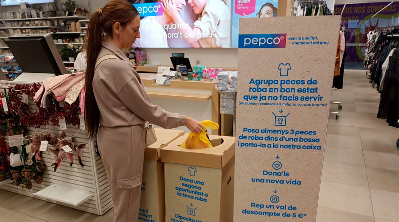 Pepco logra recuperar 2,5 toneladas de textil en 10 de sus tiendas