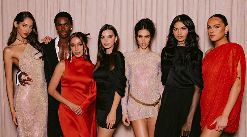 las celebrities Amelia Gray, Anitta, Emily Ratajkowski y Yasmin Wijnaldum han lucido algunos looks de la próxima colección Stella McCartney H&M