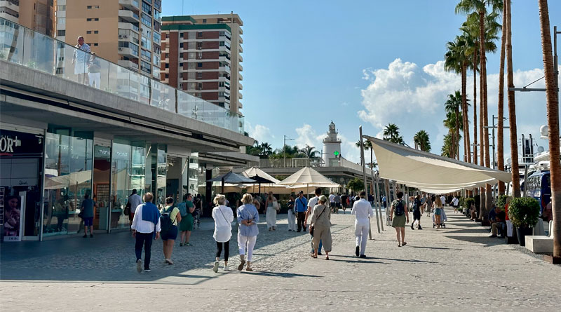 Muelle Uno (Málaga) aumenta en un 8% su afluencia en 2025