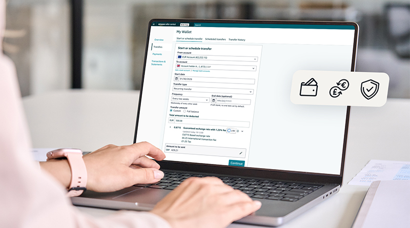 Amazon lanza Seller Wallet en Europa para facilitar la gestión de ingresos en euros