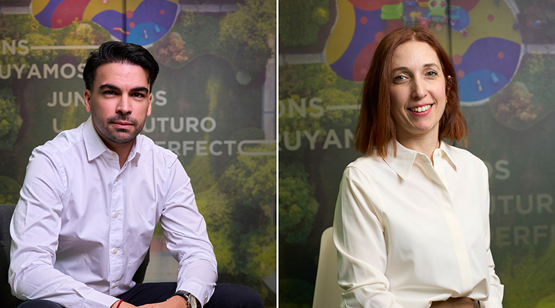 Víctor Segovia Girol, 'asset manager' y Cristina Iglesias Martín, 'leasing manager' de Nhood